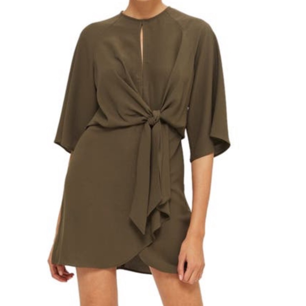 NWT: TopShop Blue tie dress